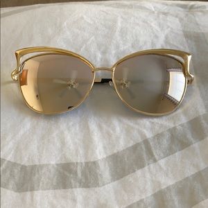 Mirror cat eye sunglasses